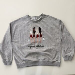 Club Special Gray Graphic Women's Sweatshirt         | Size M | NWOT